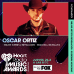 Oscar Ortiz es nominado a «Best New Artist (Regional Mexican)»en los iHeartRadio Music Awards